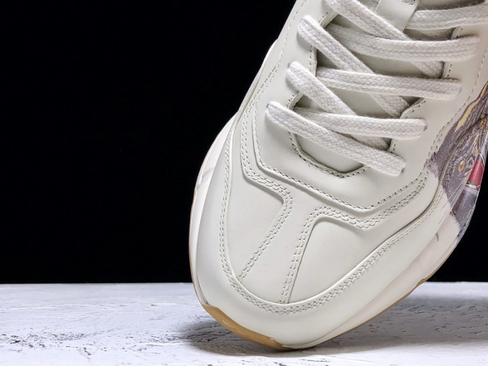 G*u*i rhyton leather sneaker with tigers 576050 drw00 9014