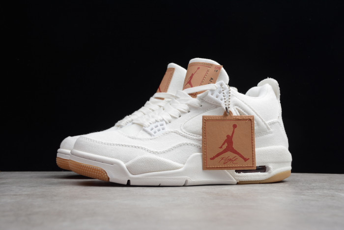 Levi''s x Air Jordan 4 ''White'' AO2571-100
