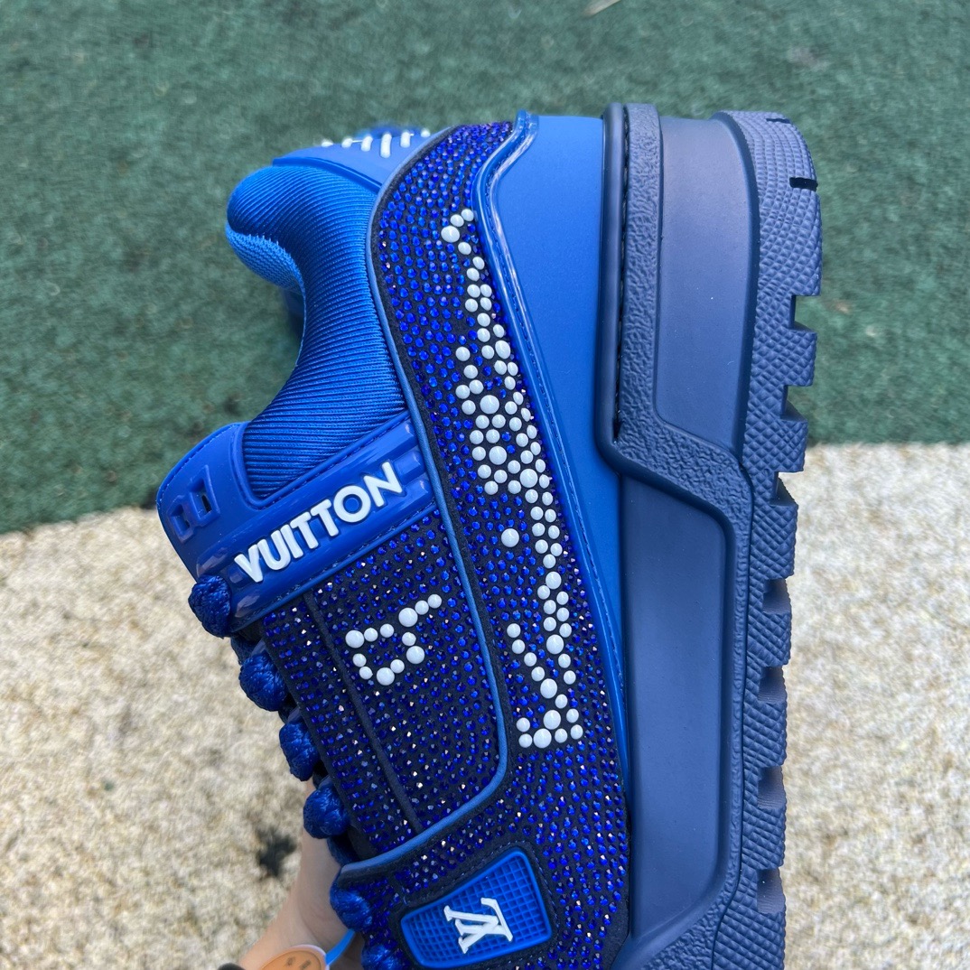 LV TRAINER MAXI Full of diamonds blue