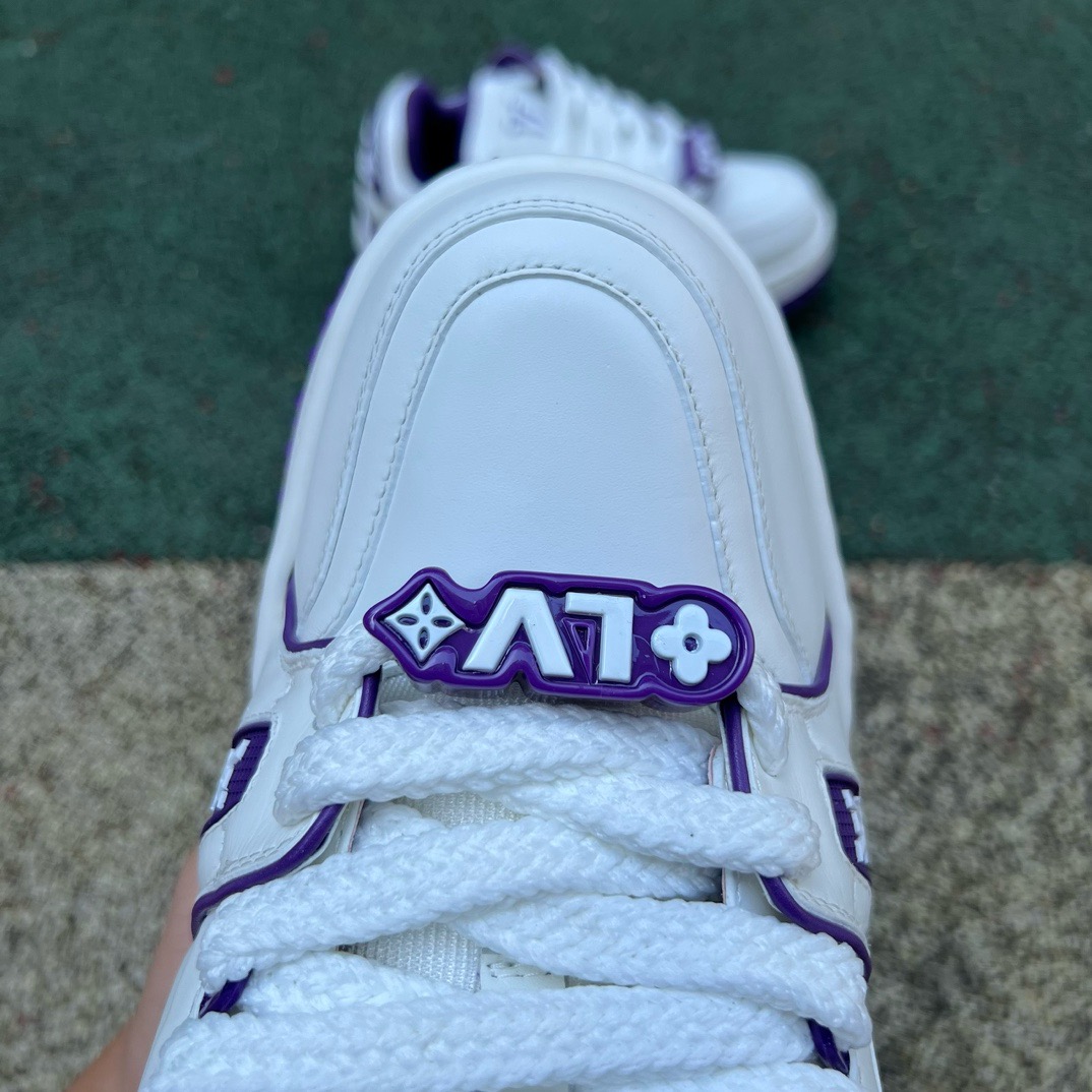 LV TRAINER MAXI White-purple